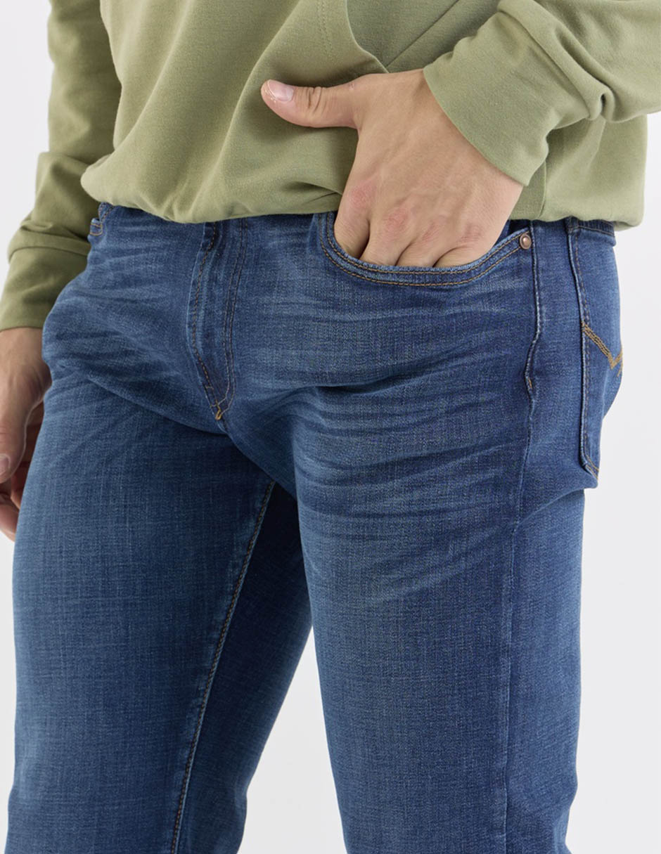 Jeans slim Silver Plate deslavado para hombre