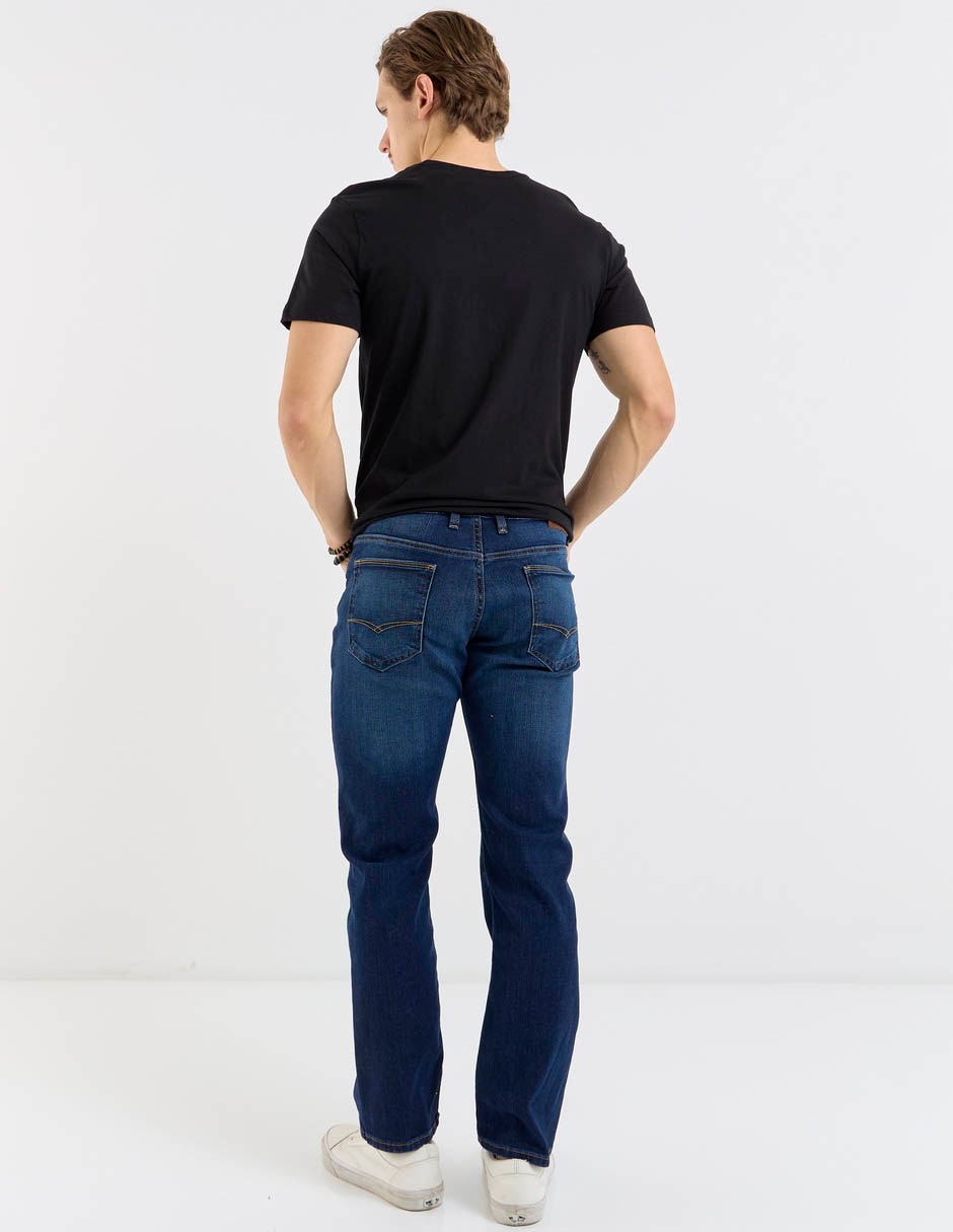 Jeans slim deslavado para hombre 11