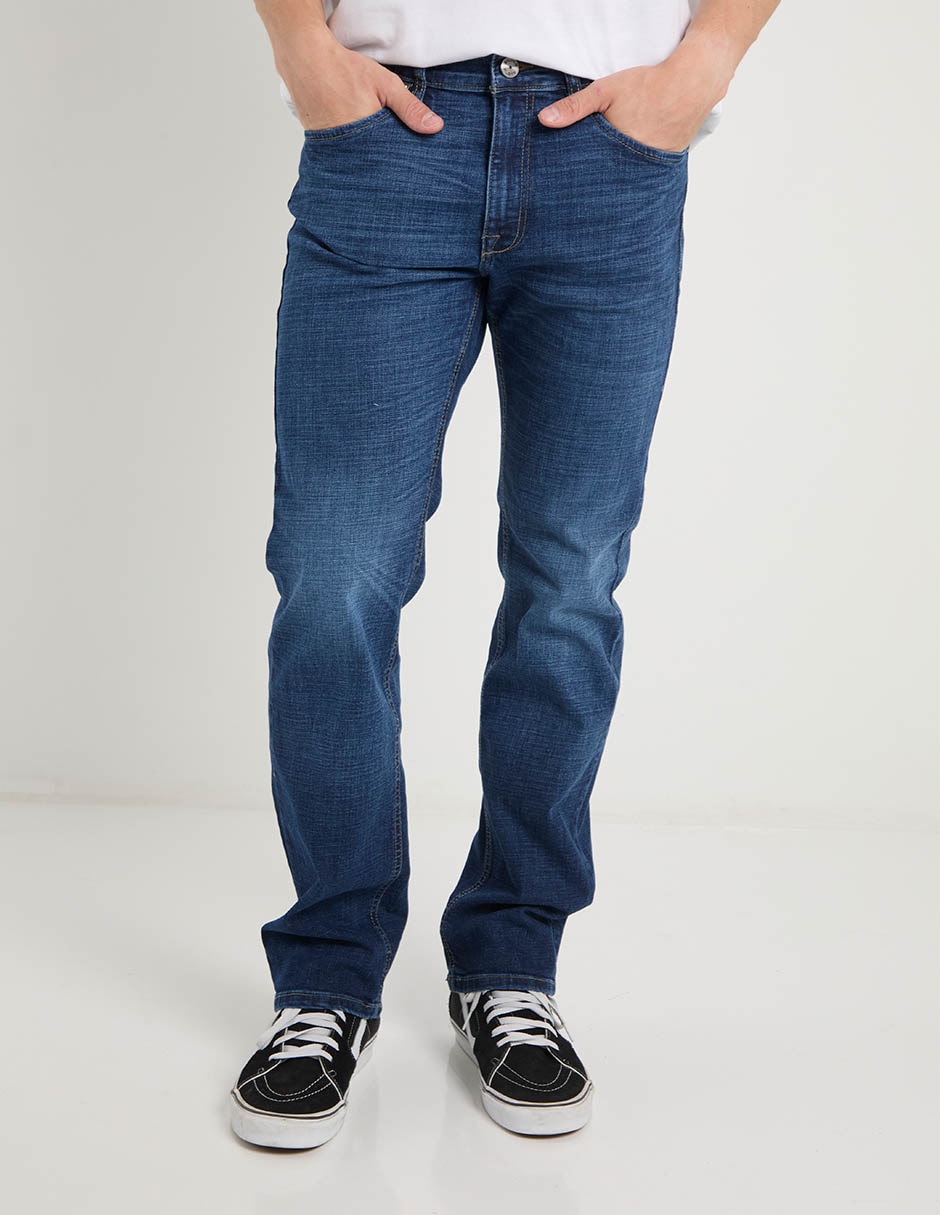 Jeans slim lavado stone wash para hombre 2