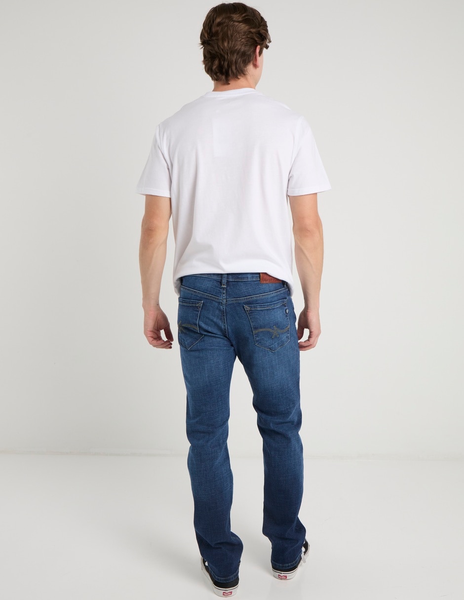 Jeans slim lavado stone wash para hombre