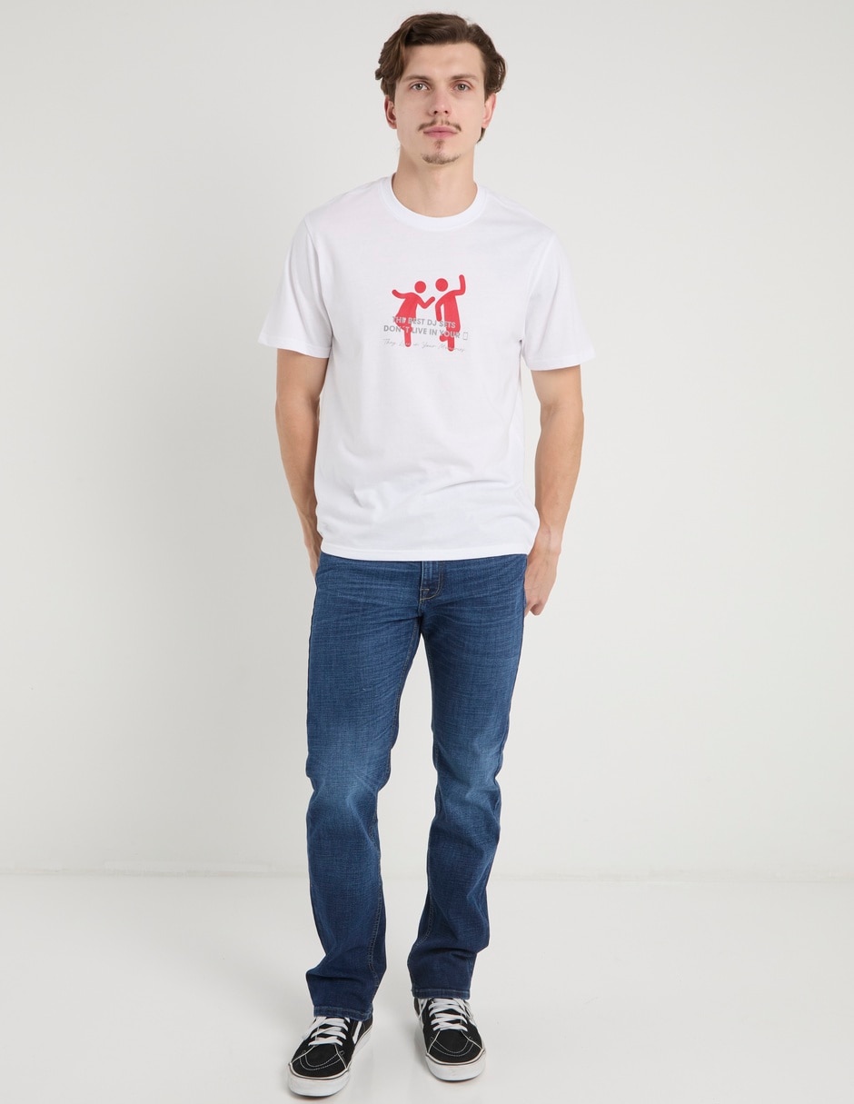 Jeans slim Silver Plate lavado stone wash para hombre