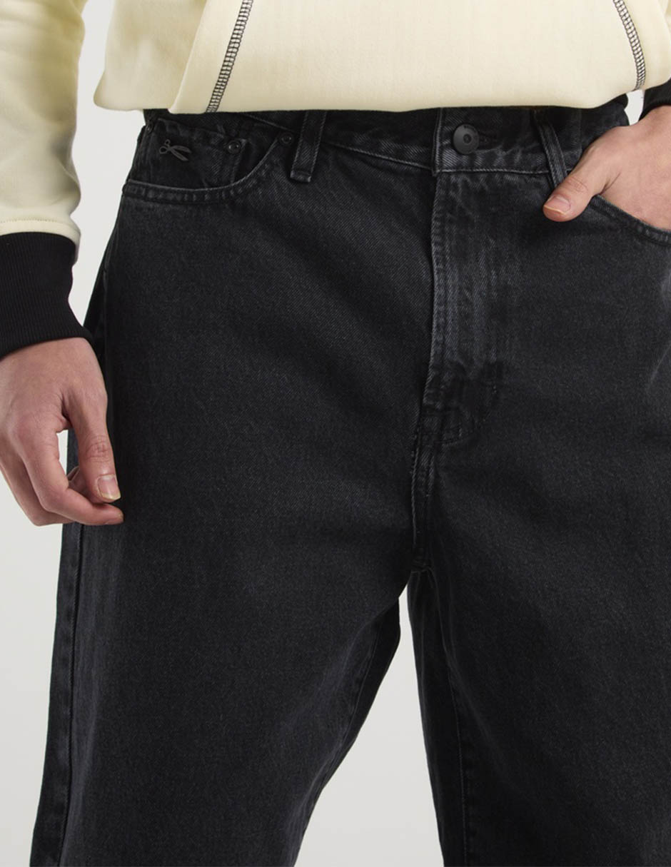 Jeans straight Silver Plate lavado obscuro para hombre