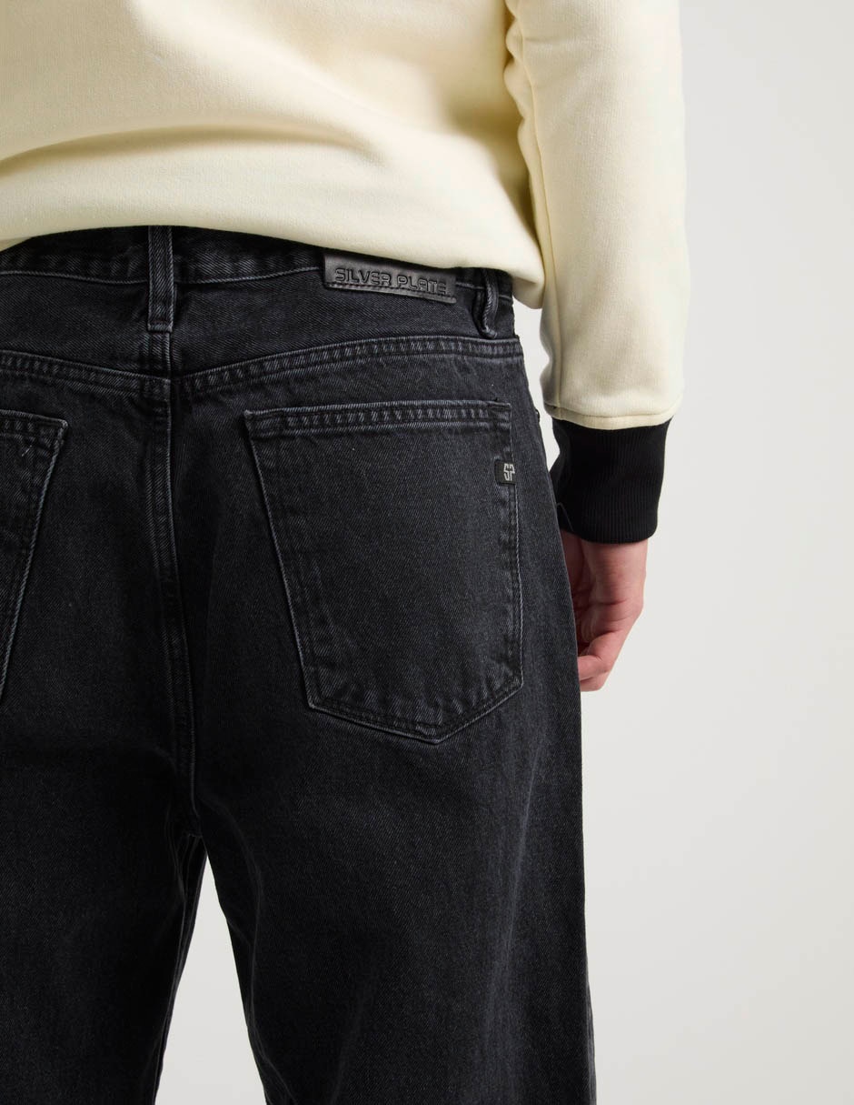 Jeans straight Silver Plate lavado obscuro para hombre