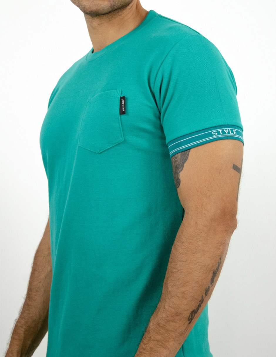 Playera cuello redondo para hombre