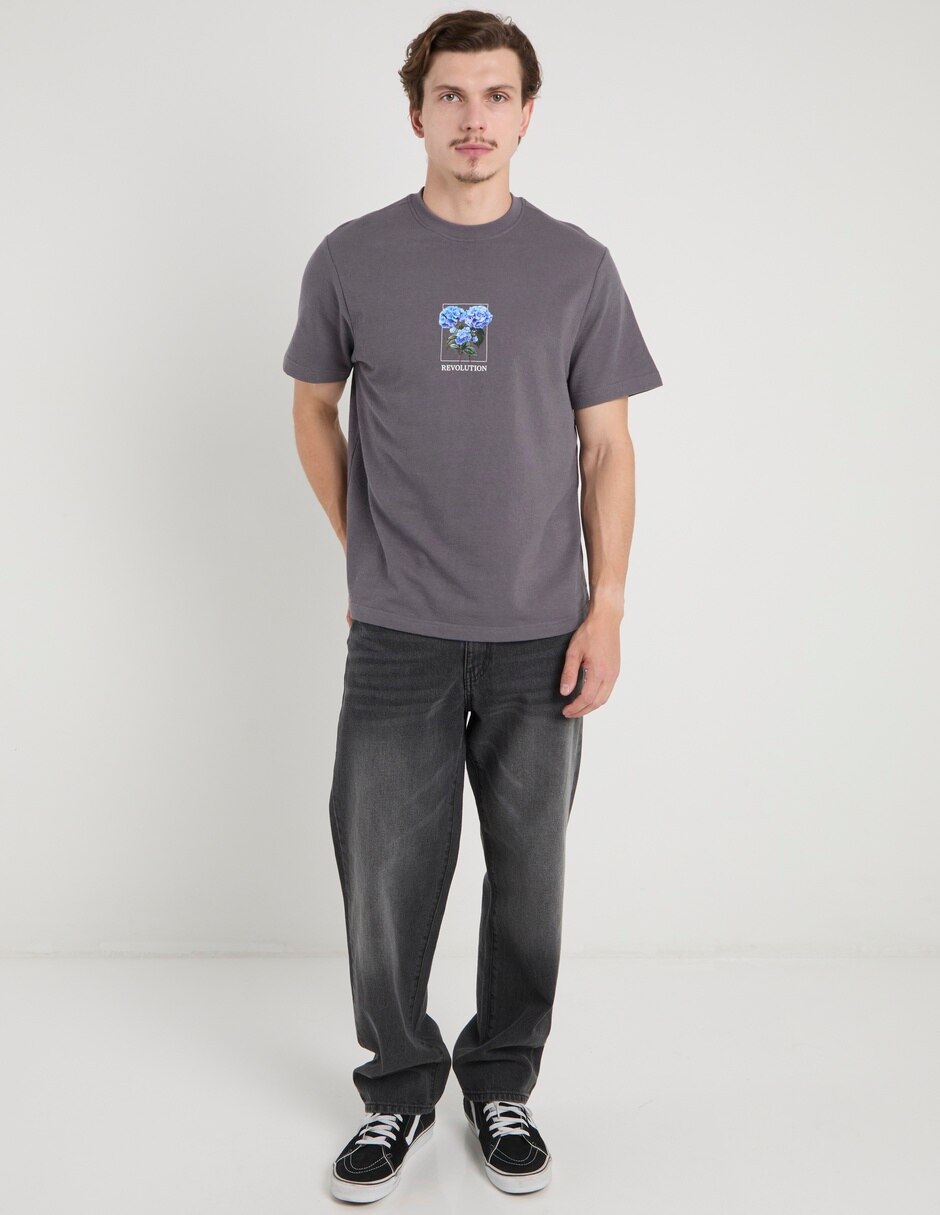 Jeans slim deslavado para hombre 2