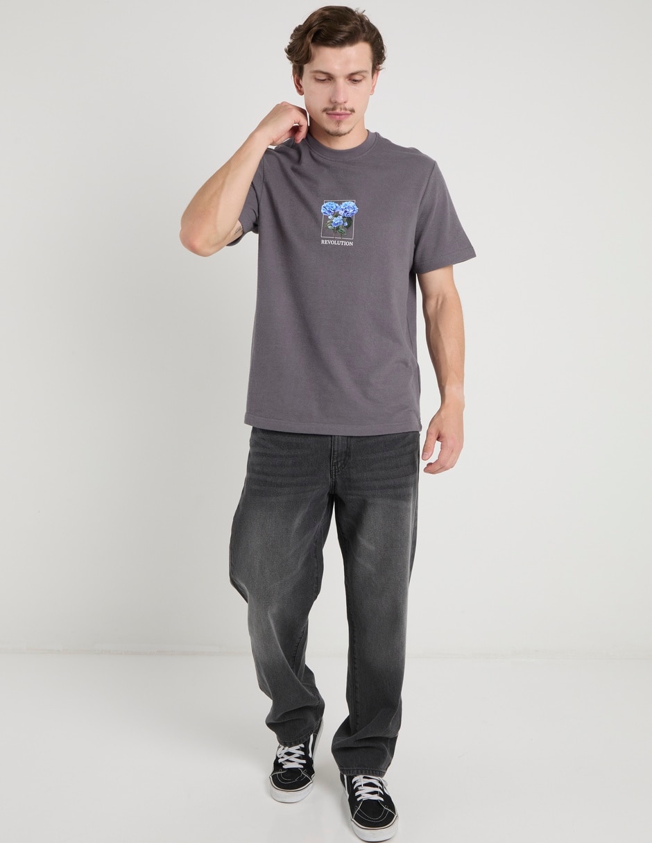 Jeans slim deslavado para hombre