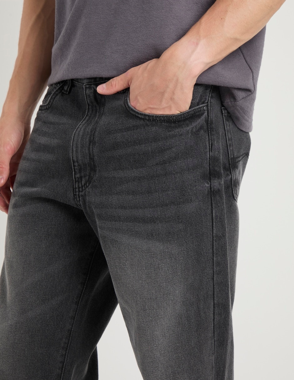 Jeans slim deslavado para hombre