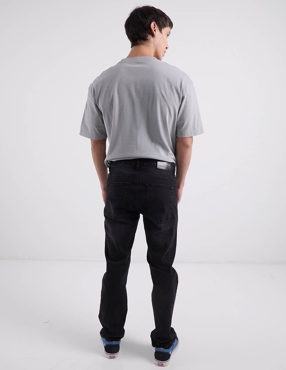 Jeans straight Furor lavado obscuro para hombre