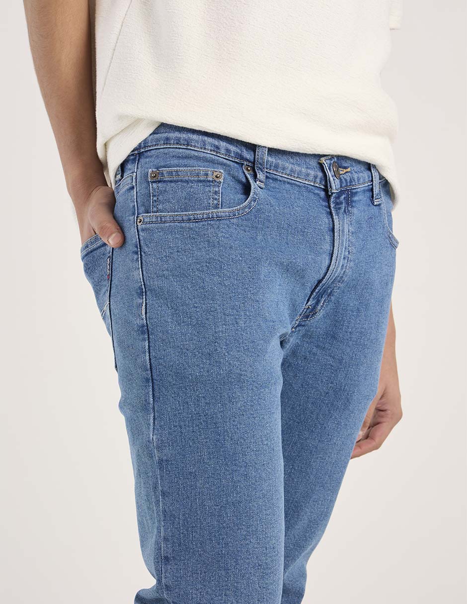 Jeans straight Oggi lavado claro para hombre