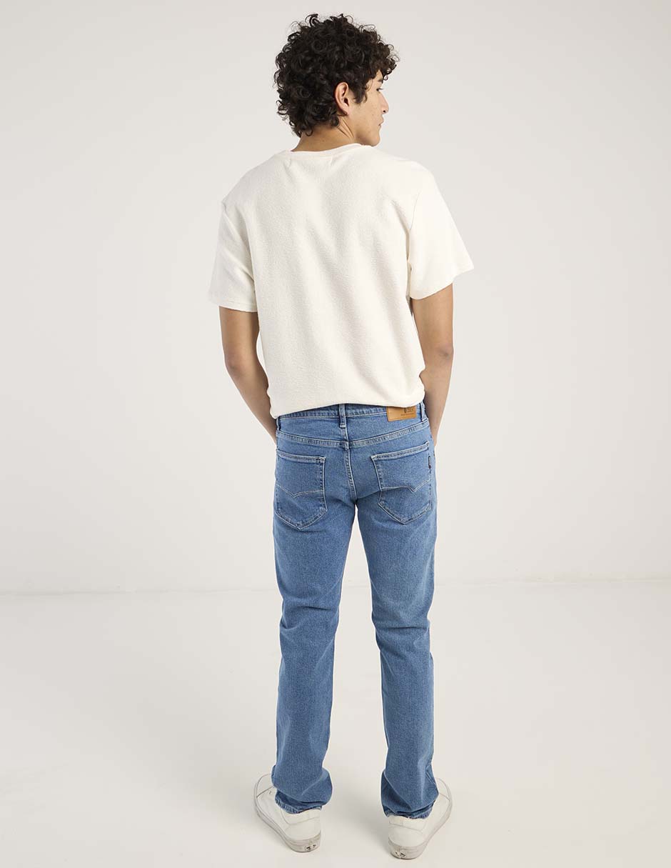 Jeans straight Oggi lavado claro para hombre