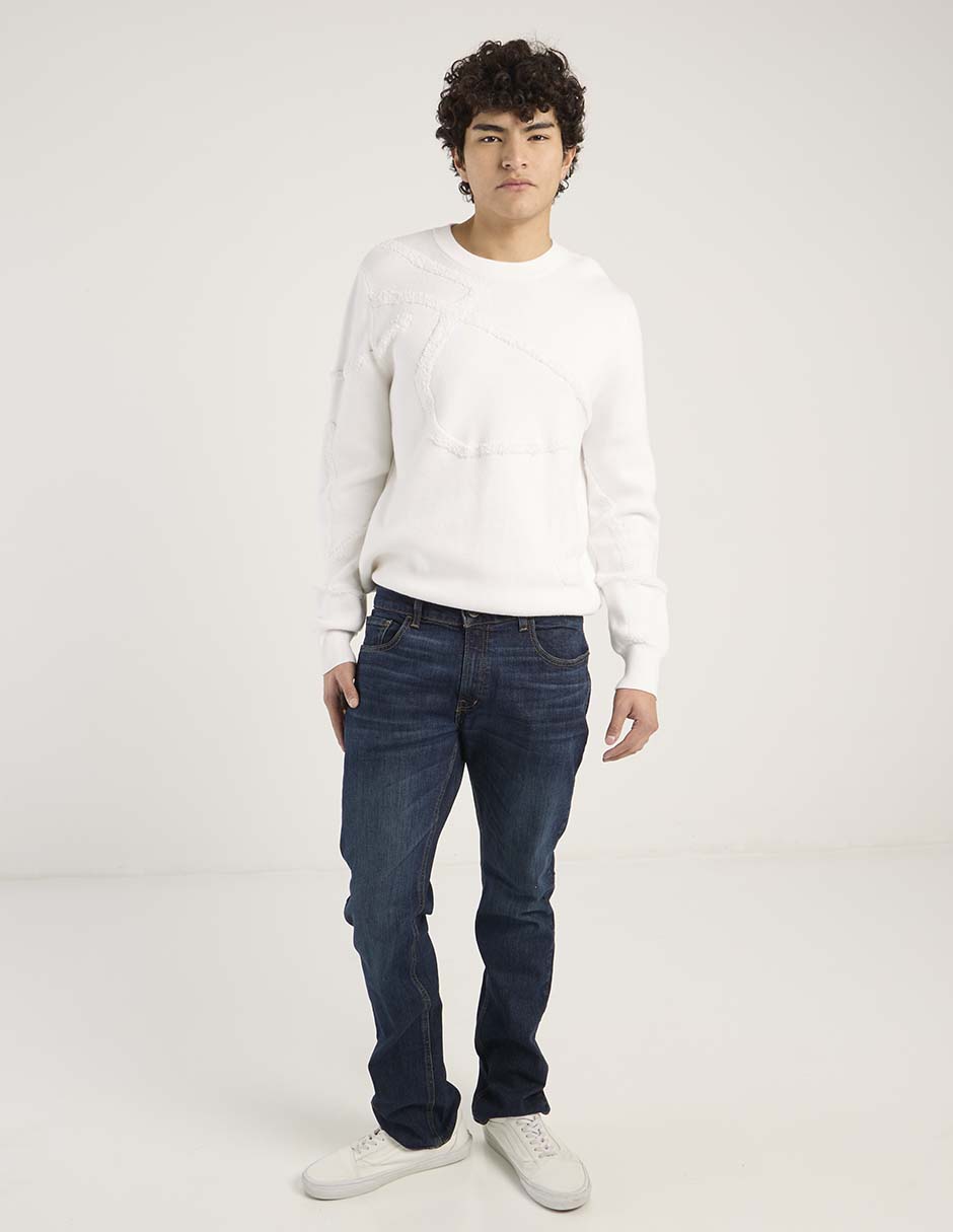 Jeans straight Oggi deslavado para hombre