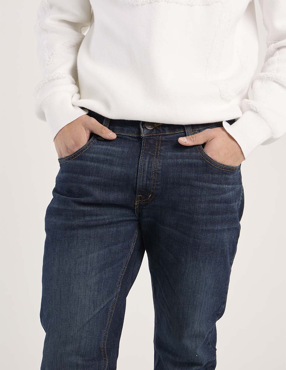 Jeans straight Oggi deslavado para hombre