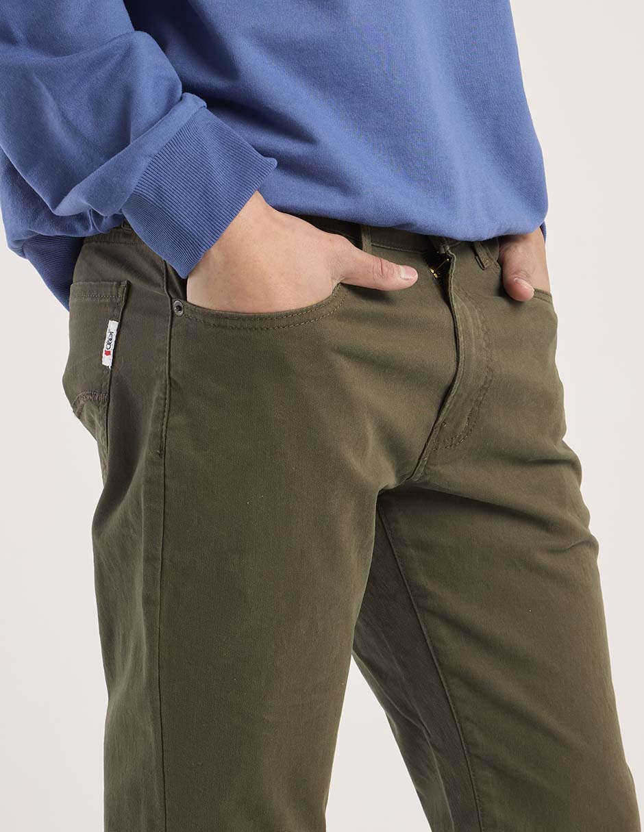 Pantalón straight Oggi de algodón para hombre
