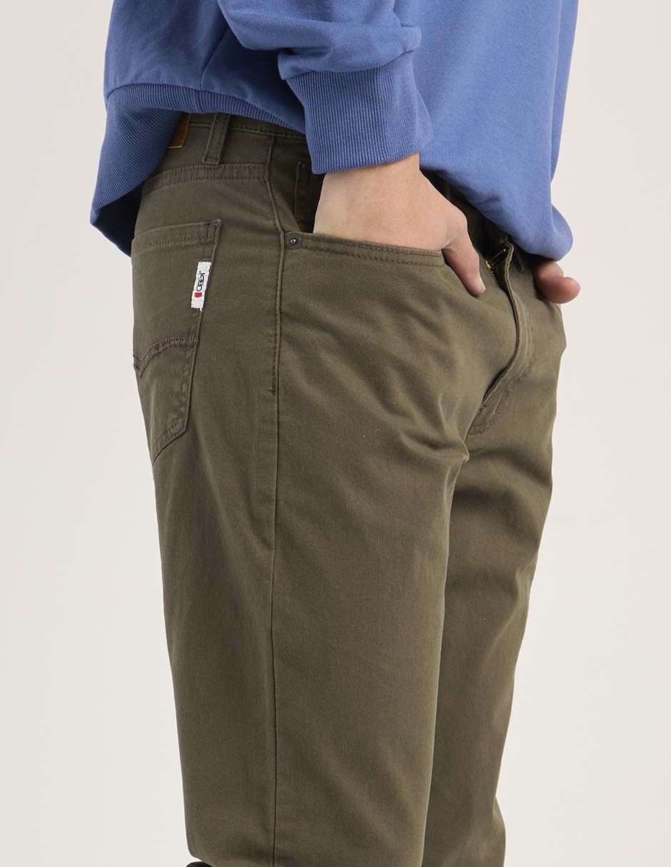 Pantalón straight Oggi de algodón para hombre