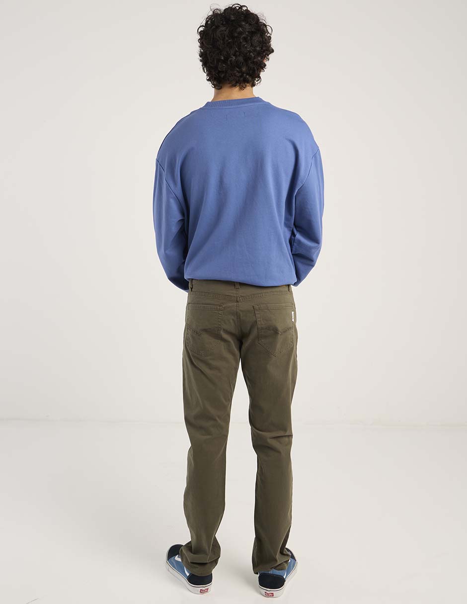 Pantalón straight Oggi de algodón para hombre