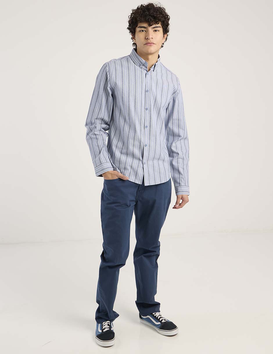 Pantalón straight Oggi de algodón para hombre