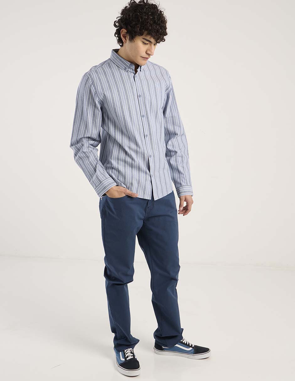 Pantalón straight Oggi de algodón para hombre