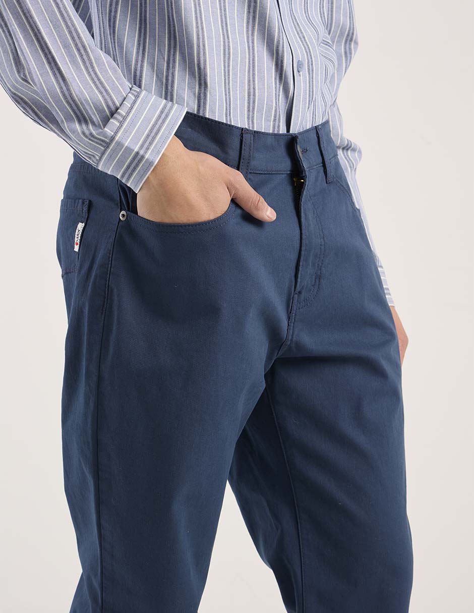 Pantalón straight Oggi de algodón para hombre