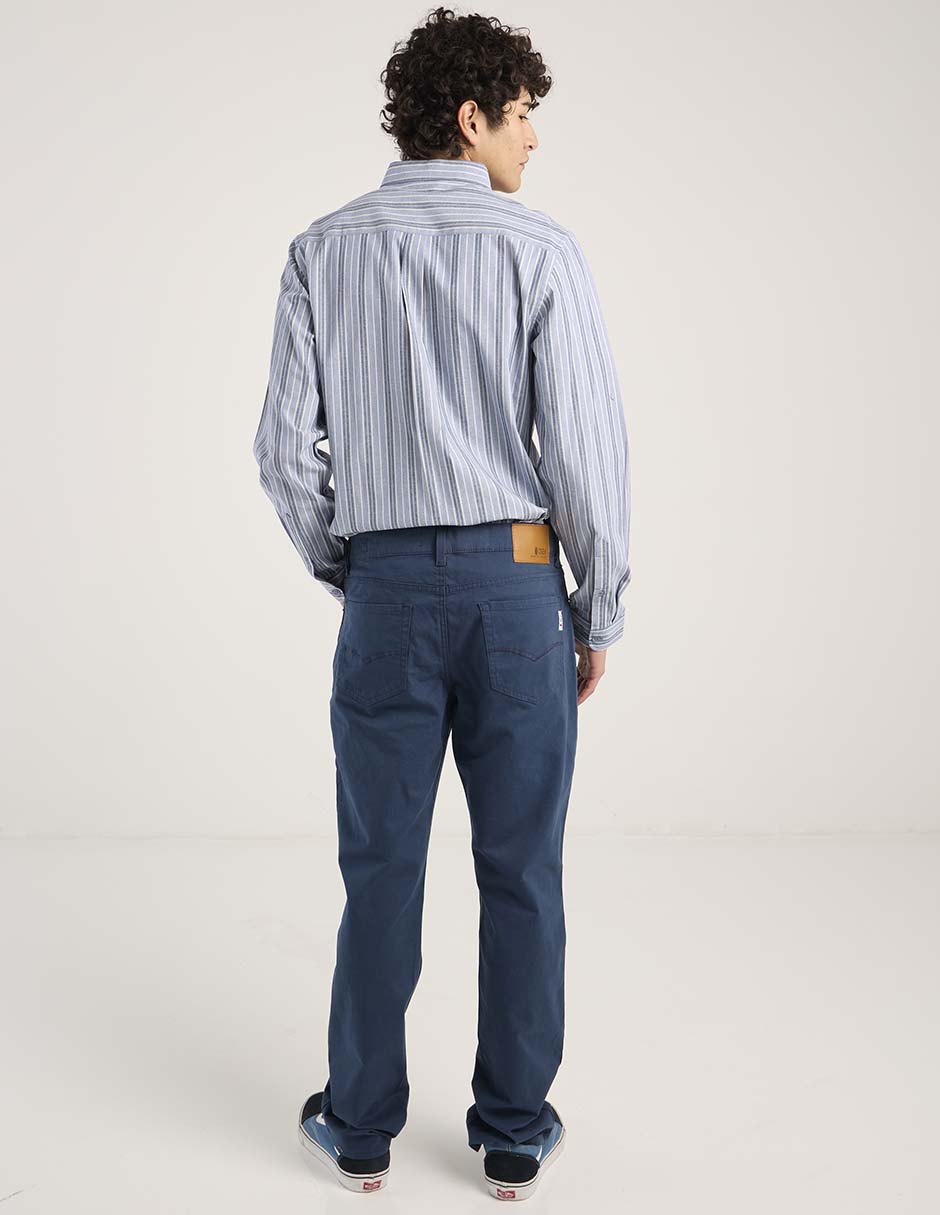 Pantalón straight Oggi de algodón para hombre