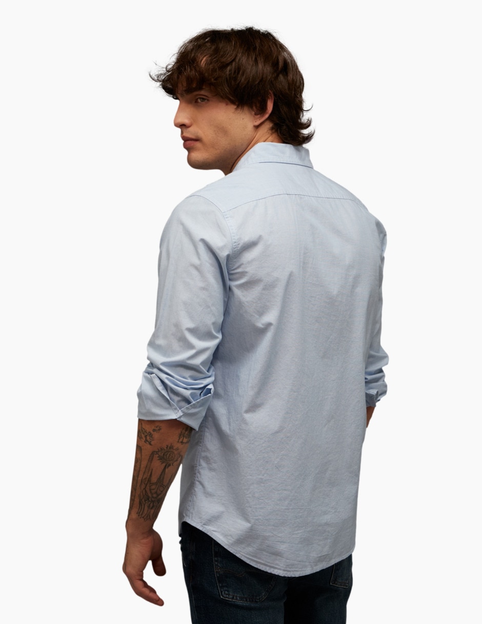 Camisa casual American Eagle de algodón manga larga para hombre