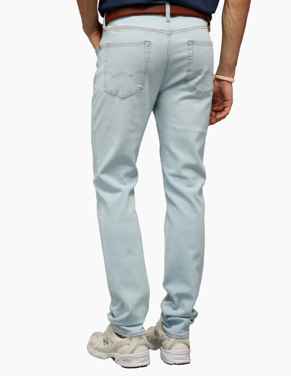 Jeans slim deslavado para hombre 5