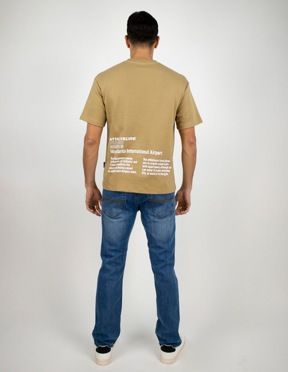 Playera cuello redondo para hombre