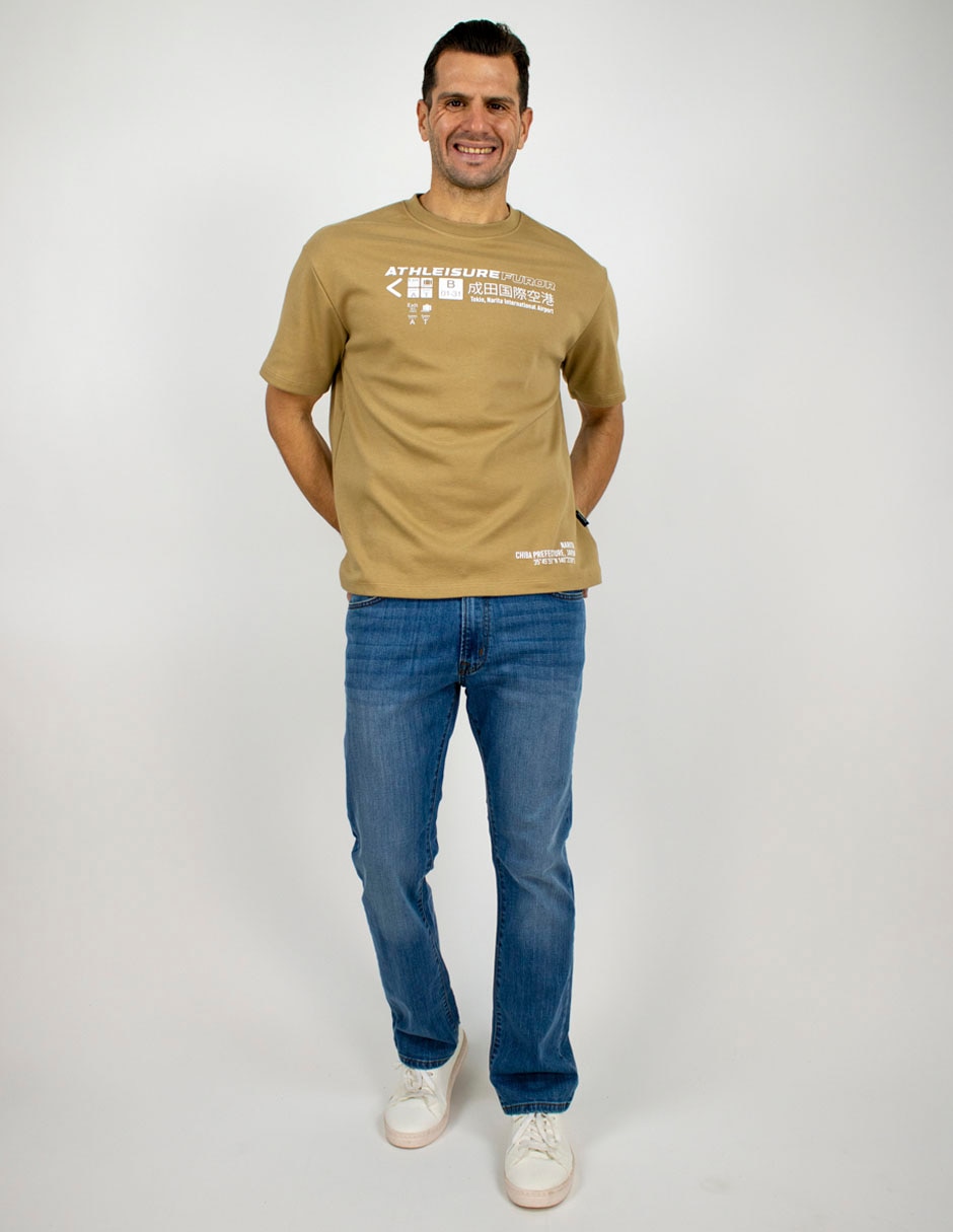 Playera cuello redondo para hombre