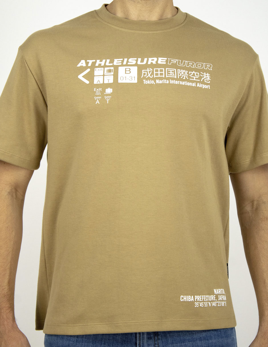 Playera cuello redondo para hombre