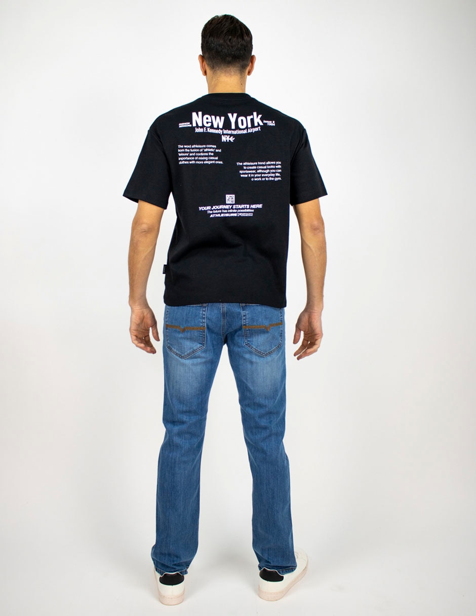 Playera cuello redondo para hombre