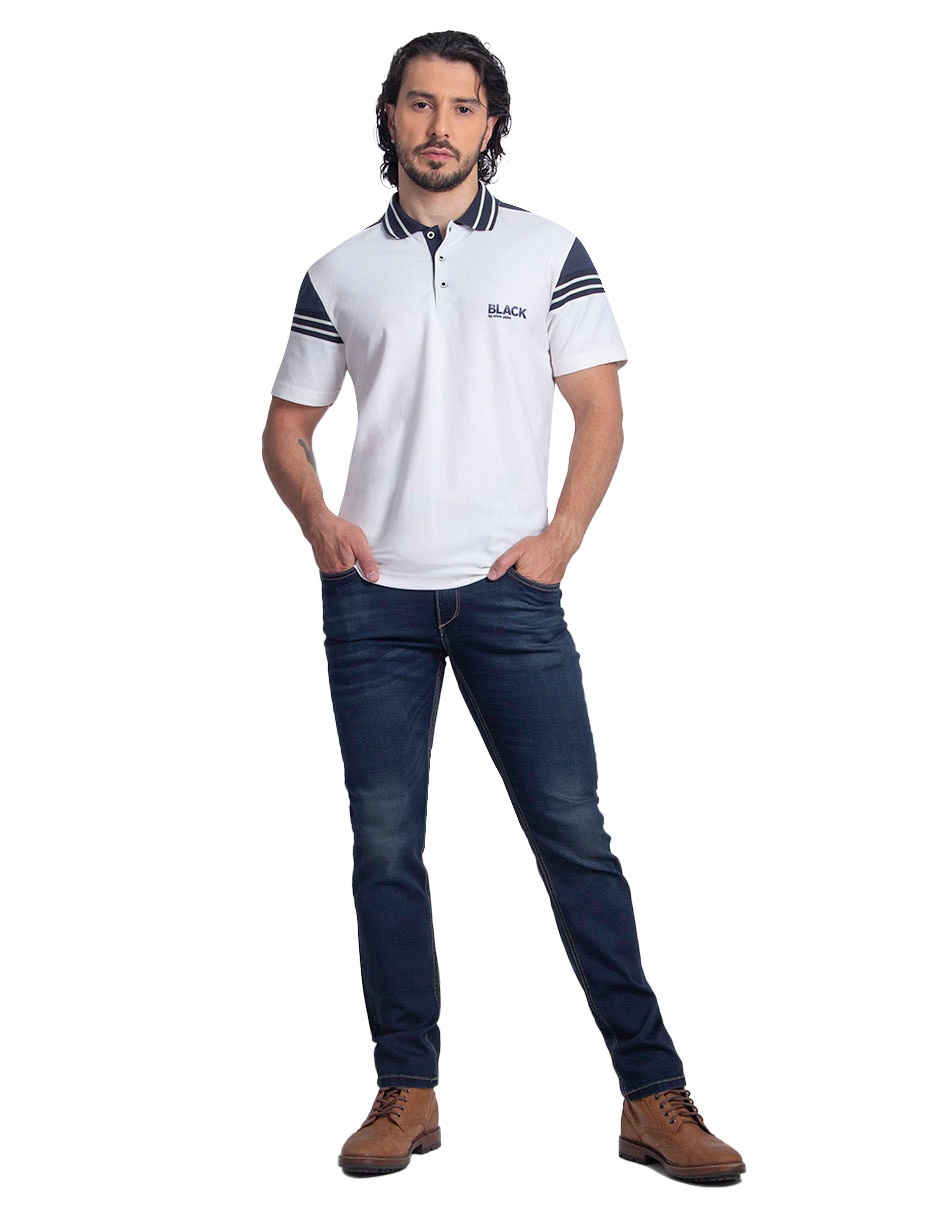 Playera tipo polo Silver Plate para hombre