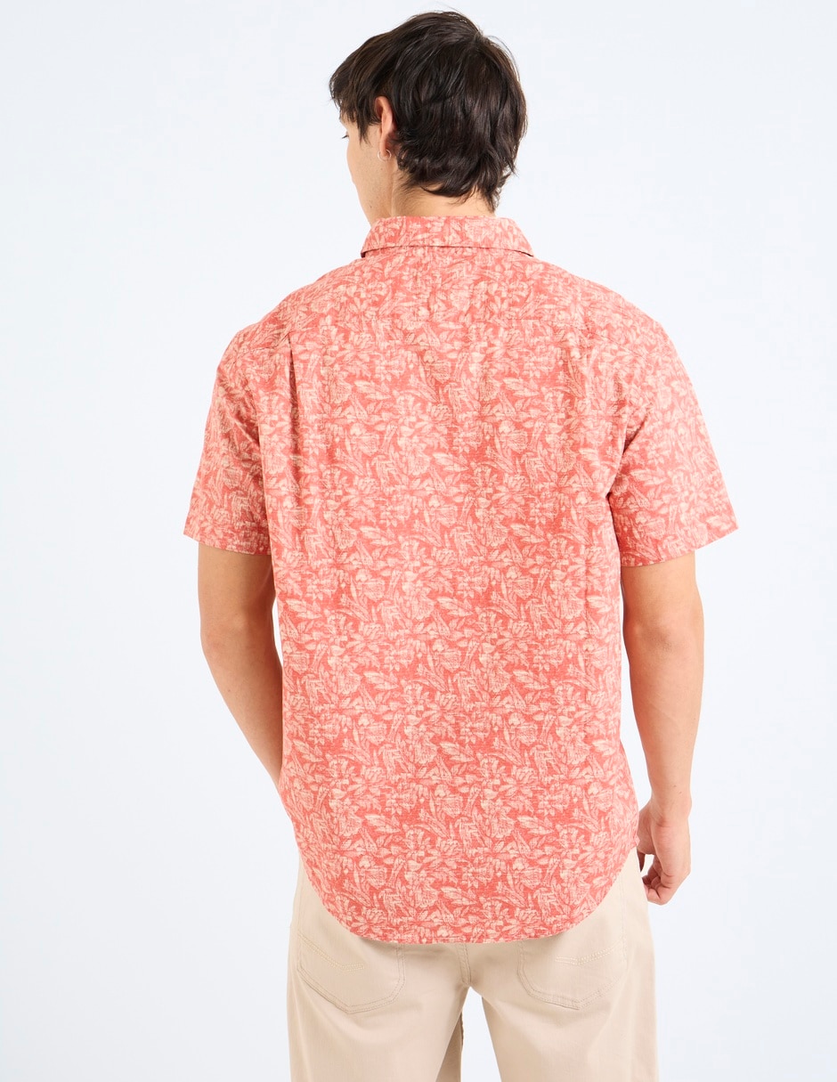Camisa casual American Eagle de algodón manga corta para hombre