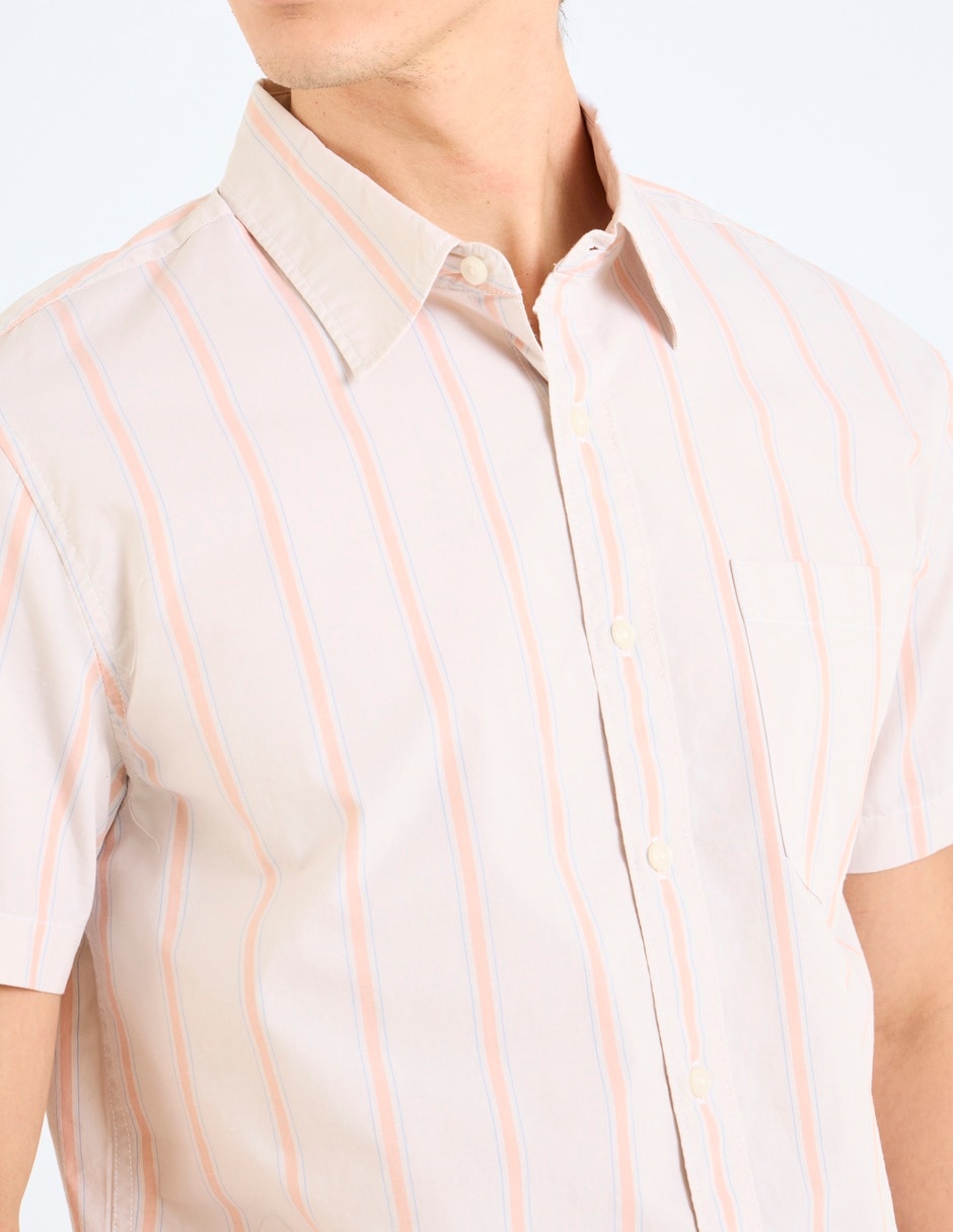 Camisa casual de algodón manga corta para hombre 2