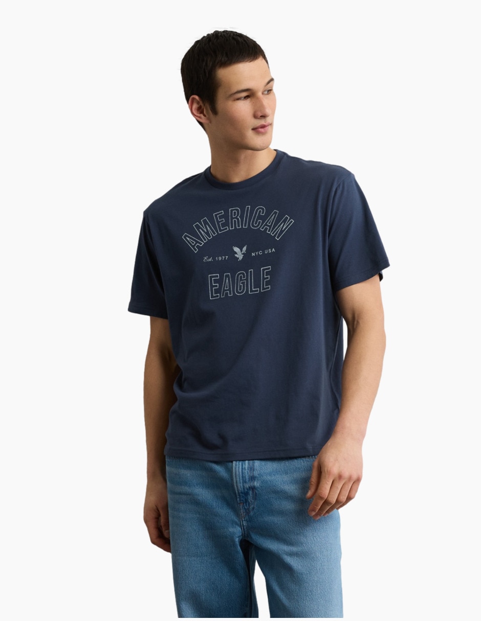 Playera cuello redondo para hombre 1