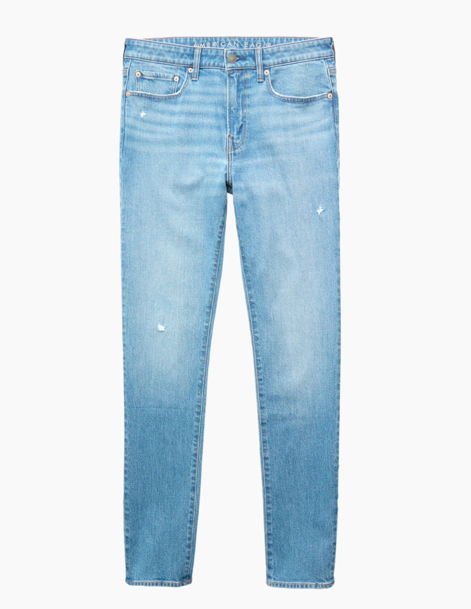 Jeans slim lavado medio para hombre
