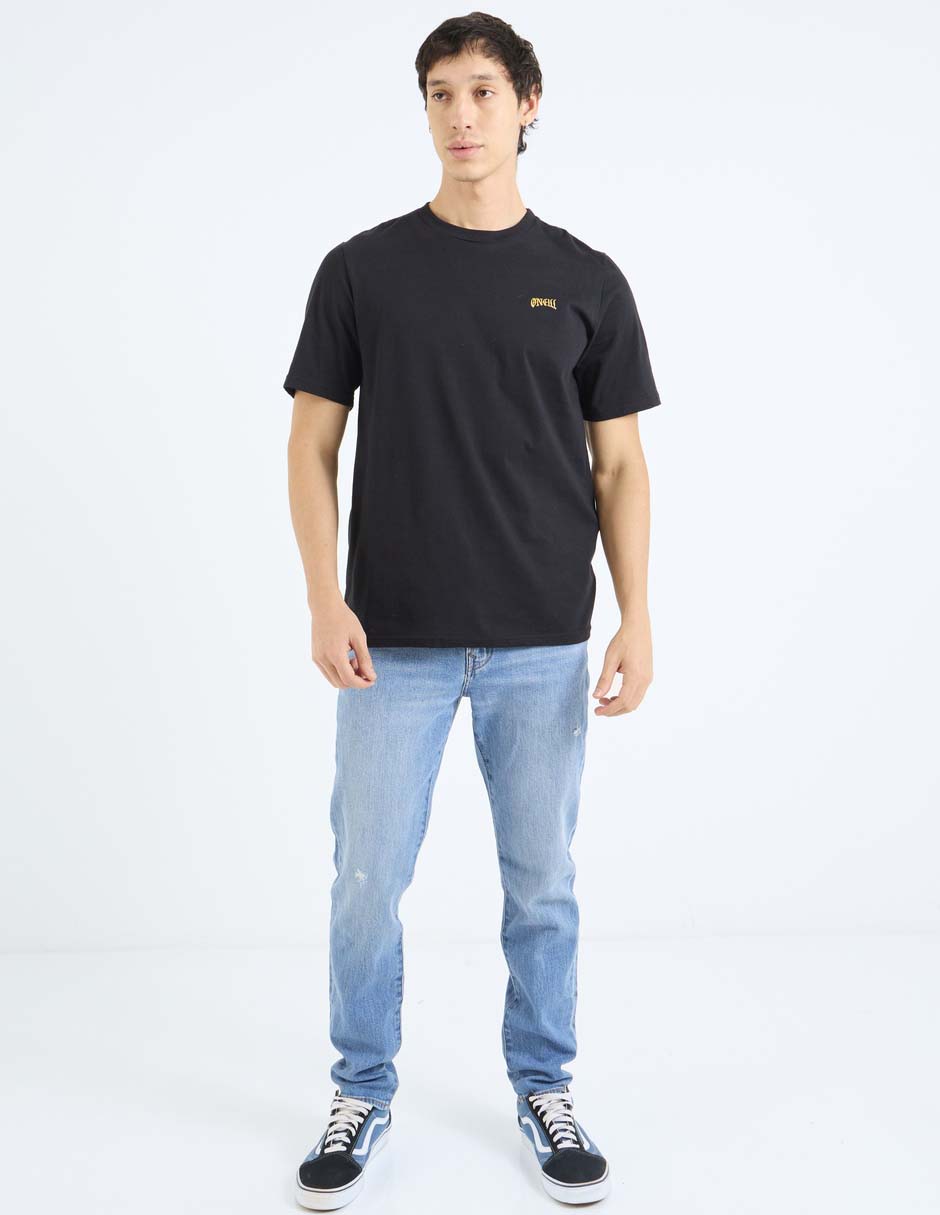 Jeans skinny lavado medio para hombre 7