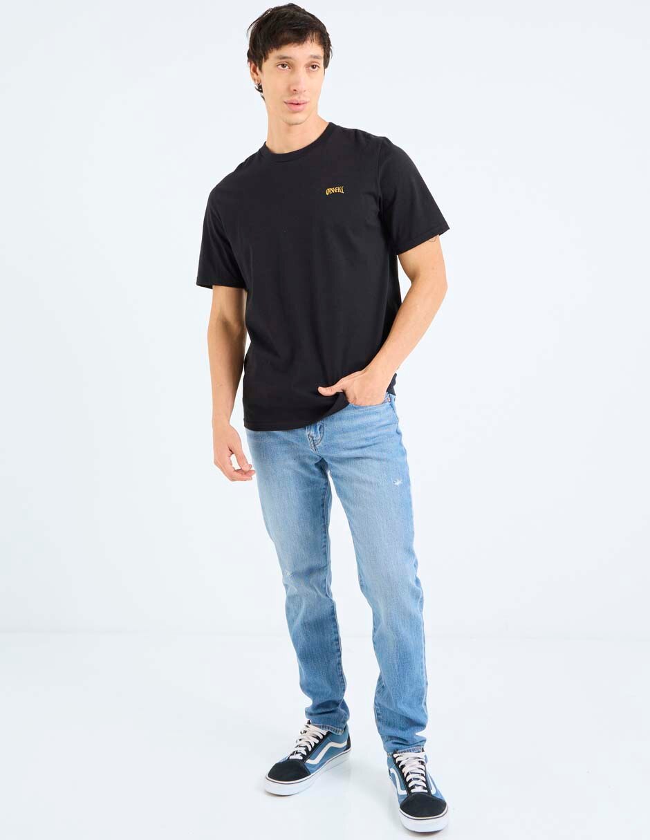 Jeans skinny lavado medio para hombre 8