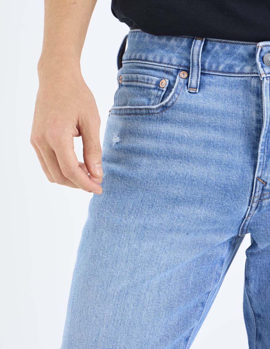 Jeans skinny lavado medio para hombre 10