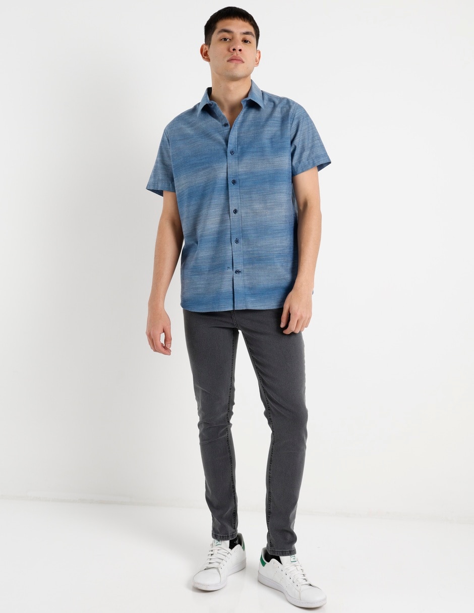 Camisa casual manga corta para hombre