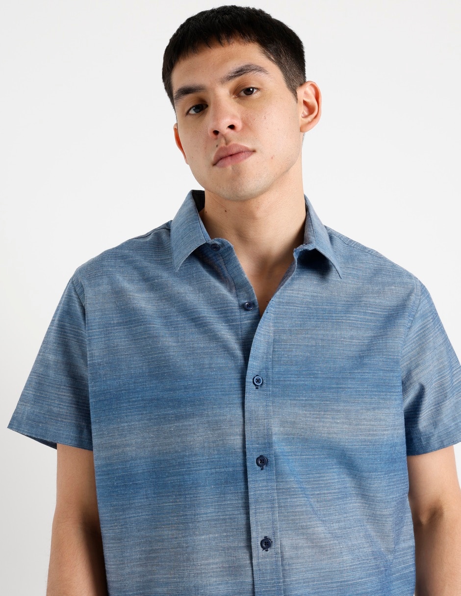 Camisa casual manga corta para hombre