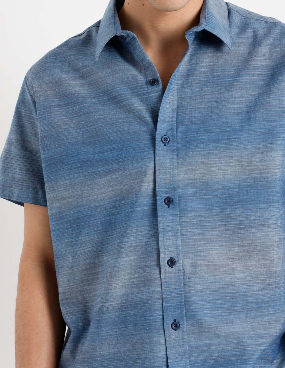 Camisa casual manga corta para hombre