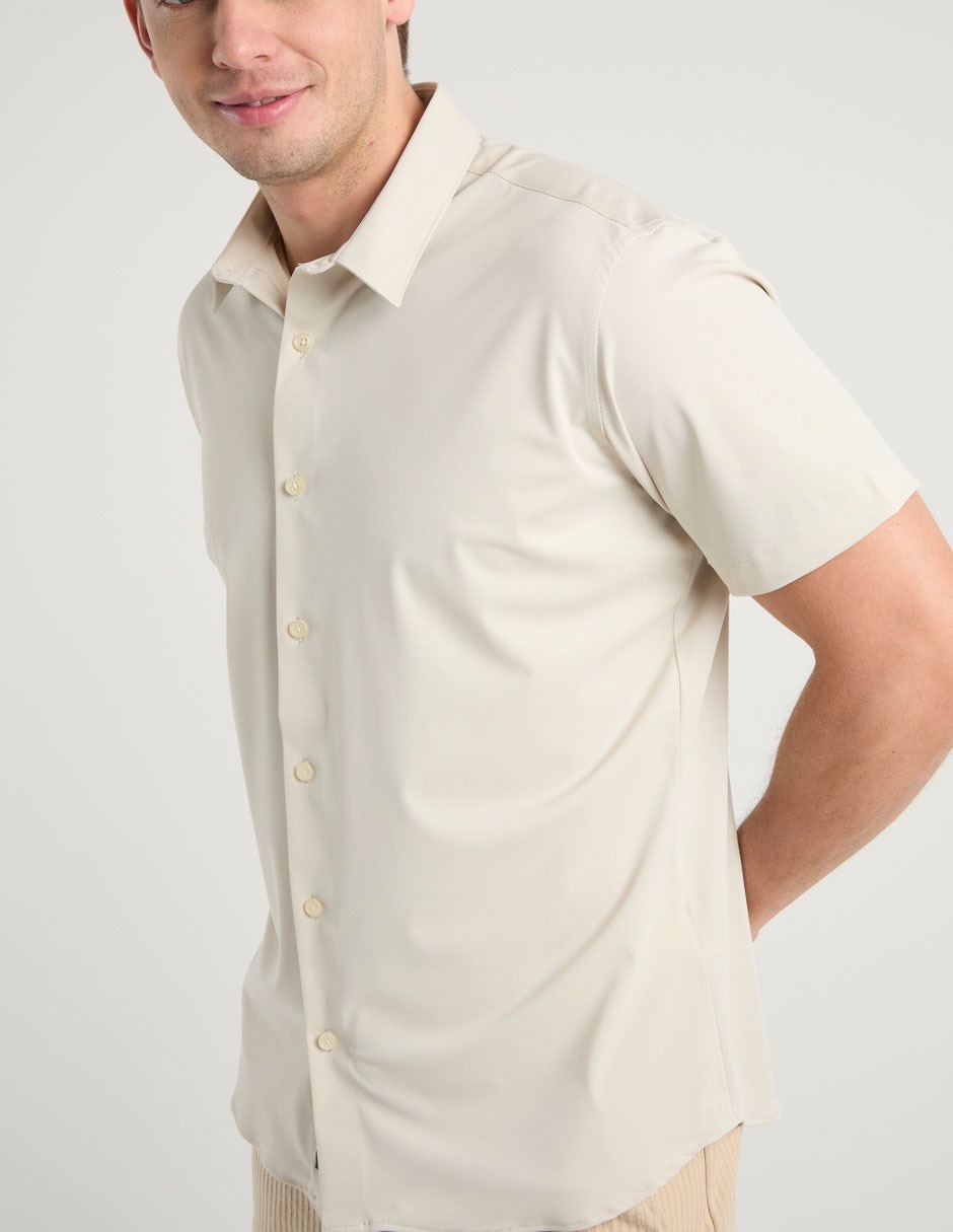 Camisa casual manga corta para hombre