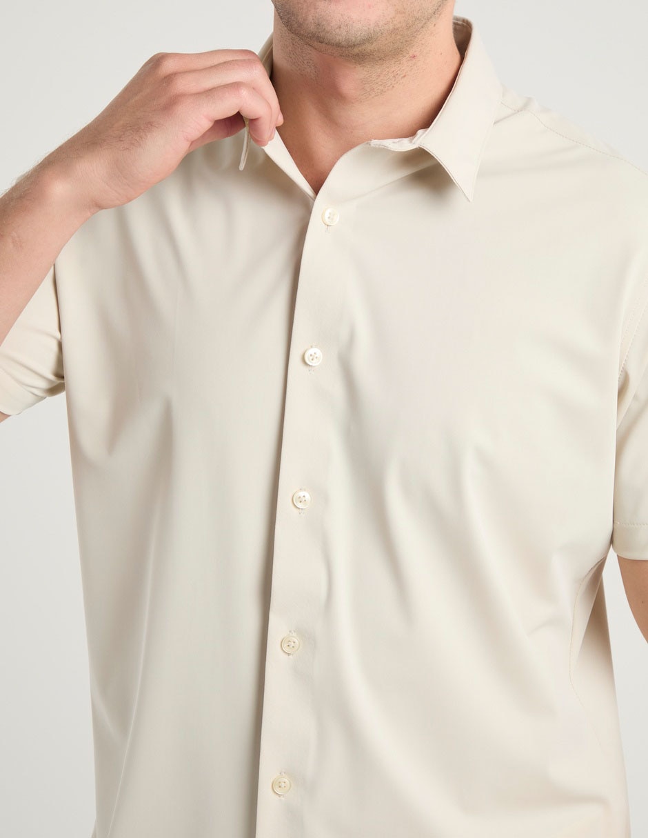 Camisa casual manga corta para hombre
