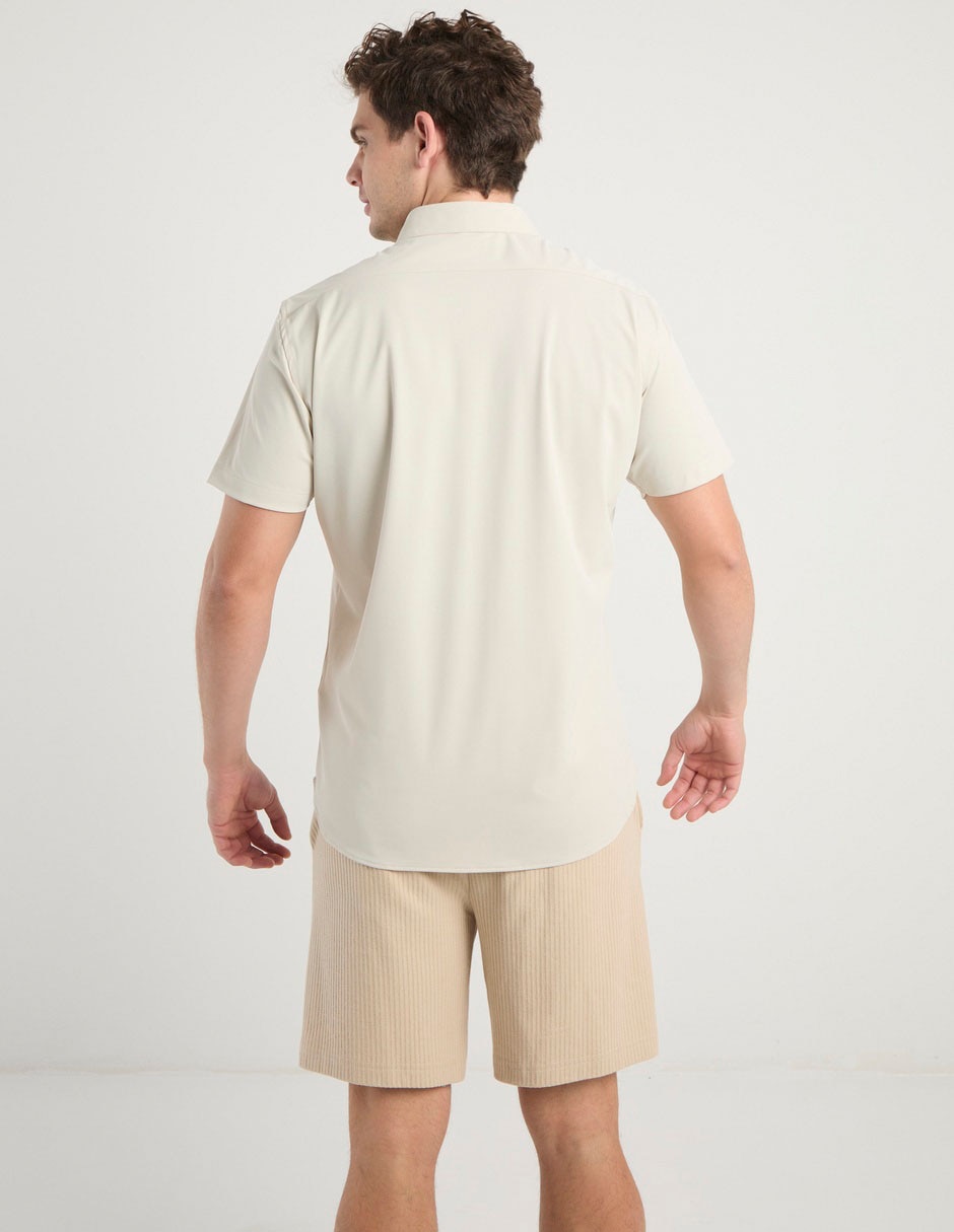 Camisa casual manga corta para hombre
