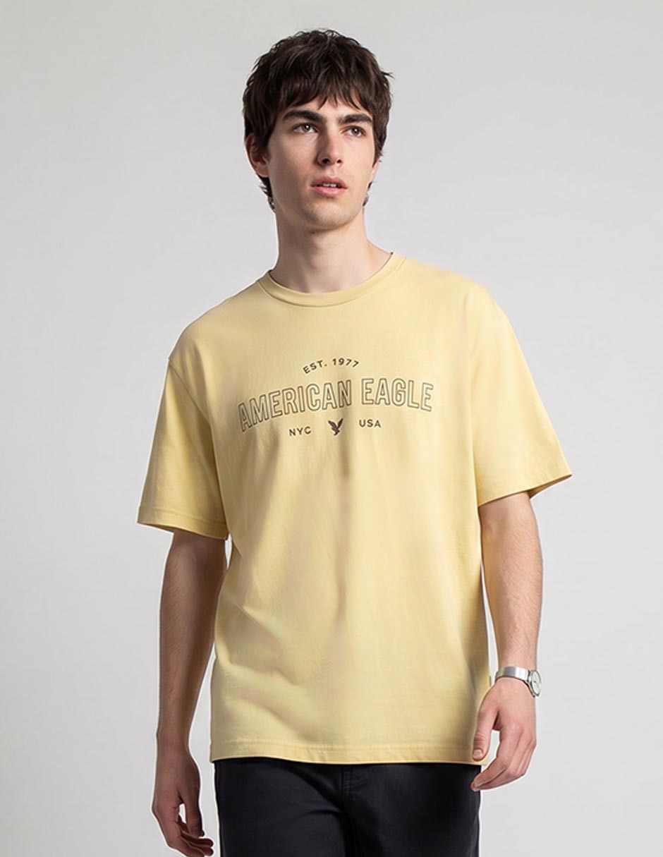 Playera American Eagle cuello redondo para hombre