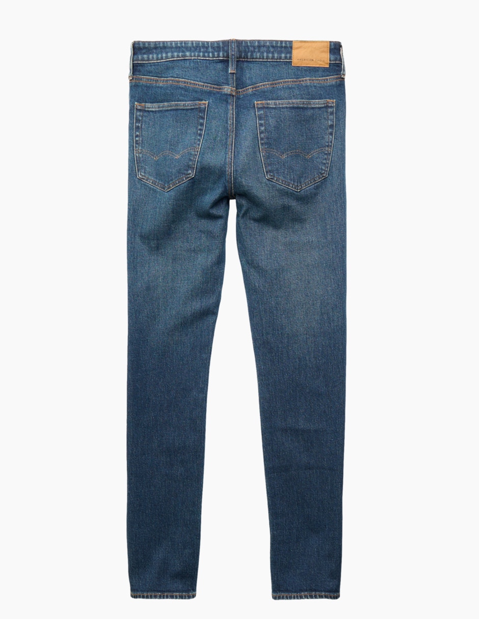 Jeans slim American Eagle lavado obscuro para hombre 2