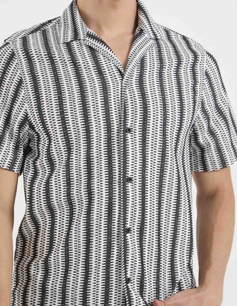 Camisa casual manga corta para hombre
