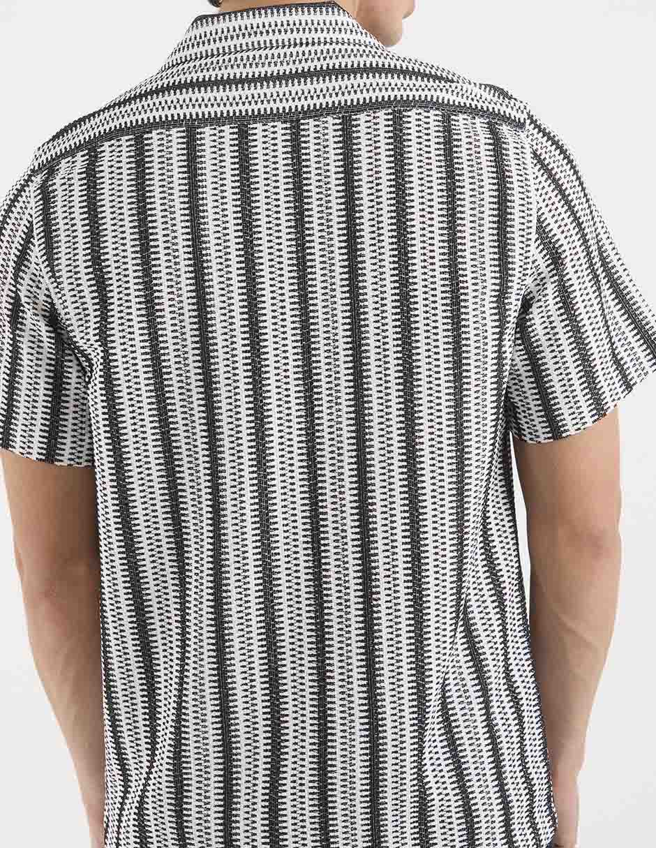 Camisa casual manga corta para hombre
