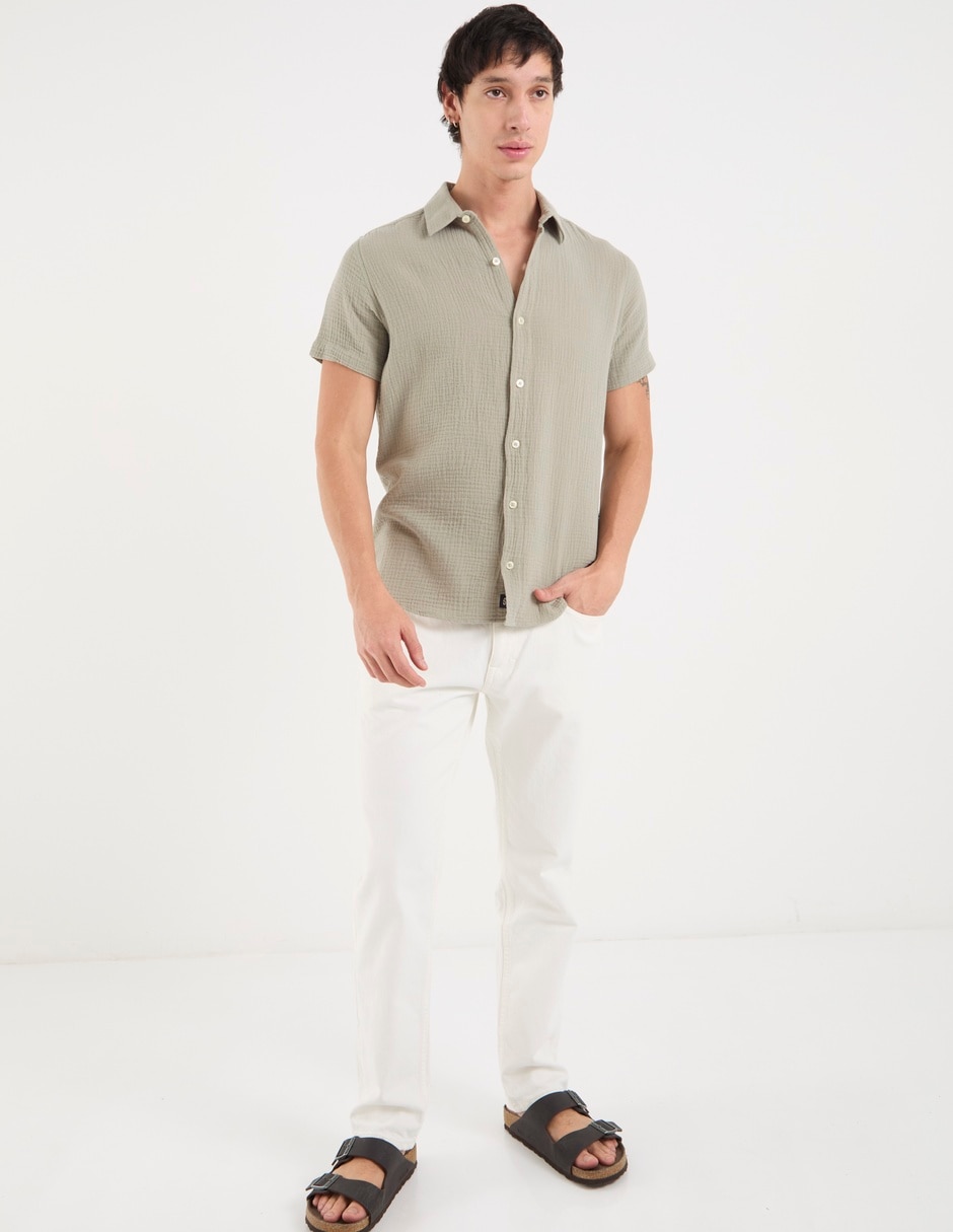 Camisa casual manga corta para hombre 3