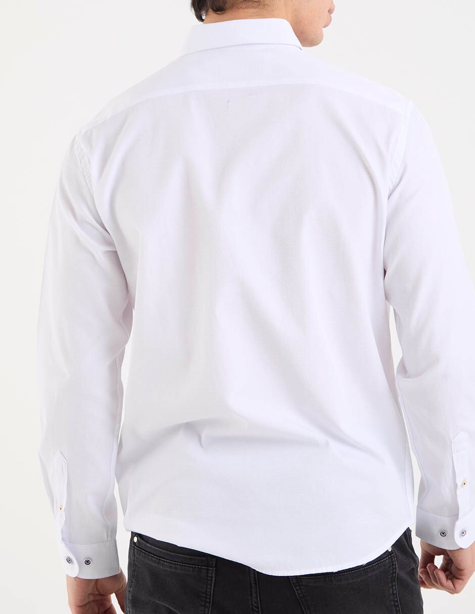Camisa casual silver plate manga corta para hombre