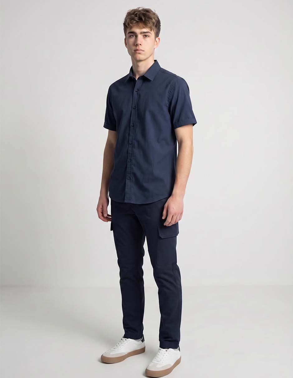 Camisa casual manga corta para hombre 3